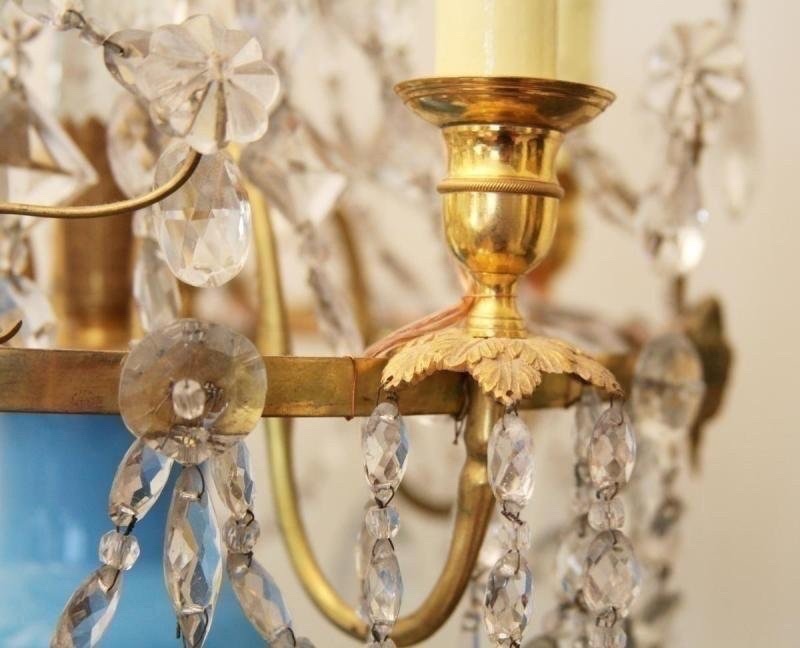 LUSTRE DE TABLE, RUSSIE XIXE. H-91CM-photo-2