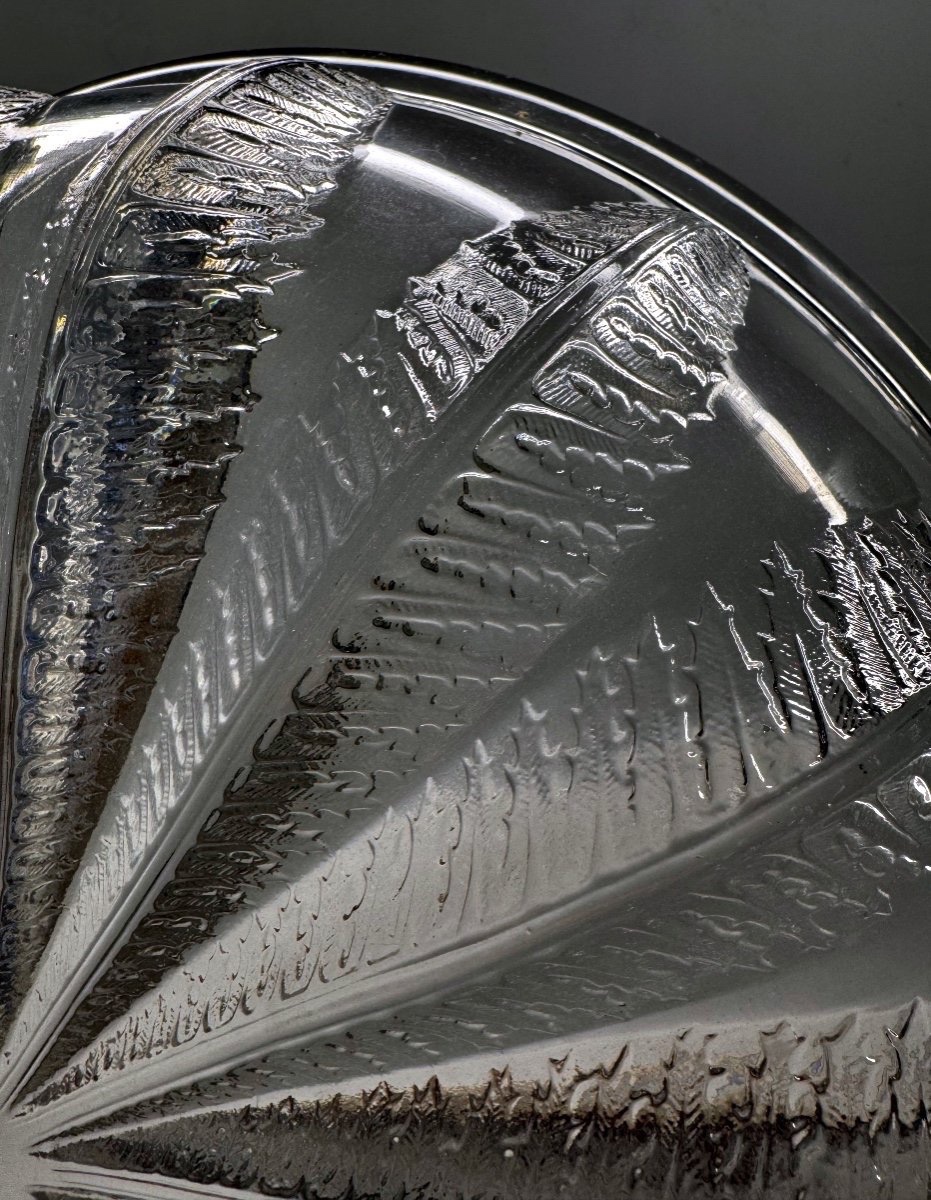Lalique Large Chestnut Bowl Model Created In 1933 By René Lalique Art Deco Ref. Marcilhac-photo-2