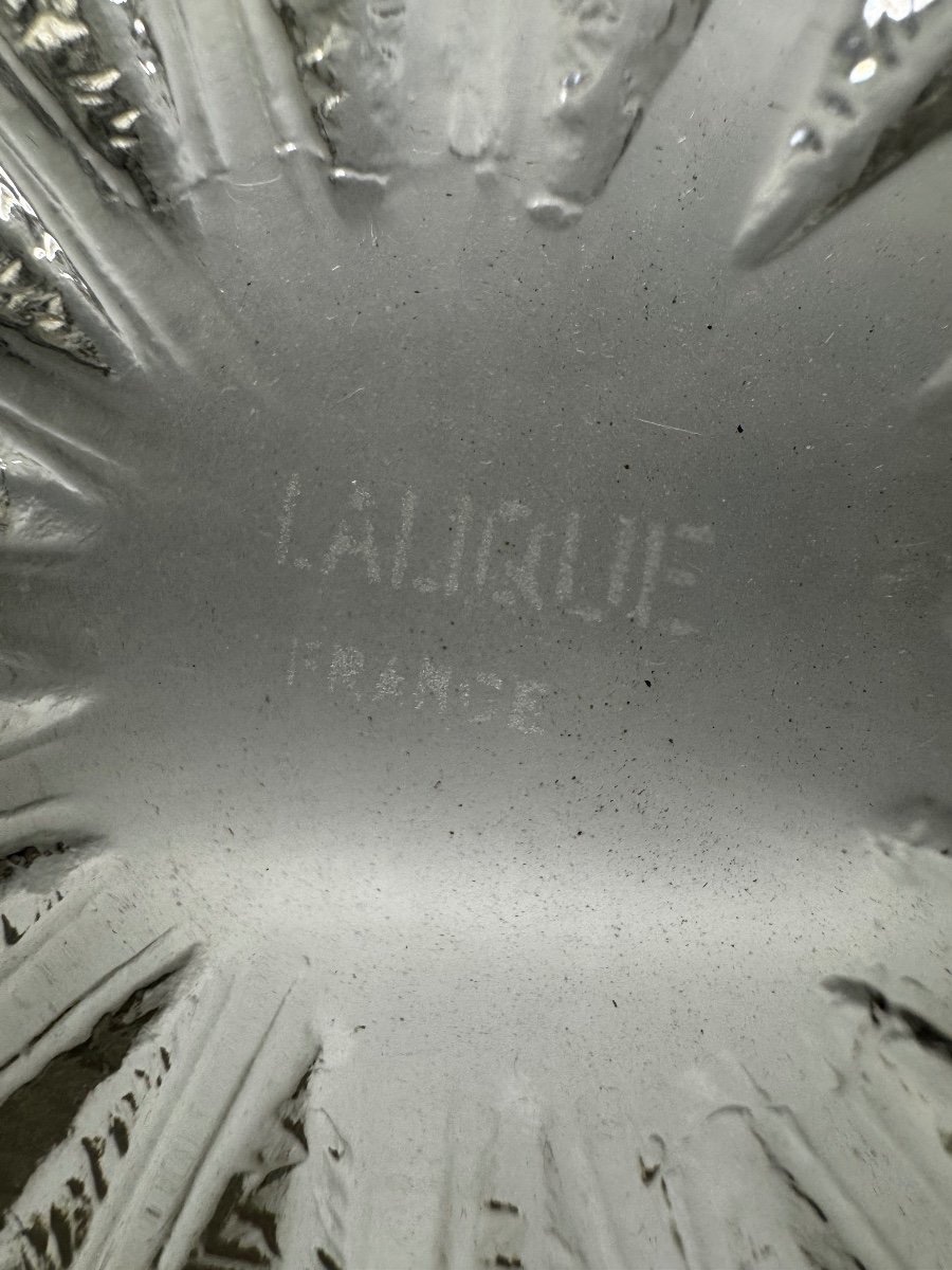 Lalique Large Chestnut Bowl Model Created In 1933 By René Lalique Art Deco Ref. Marcilhac-photo-3
