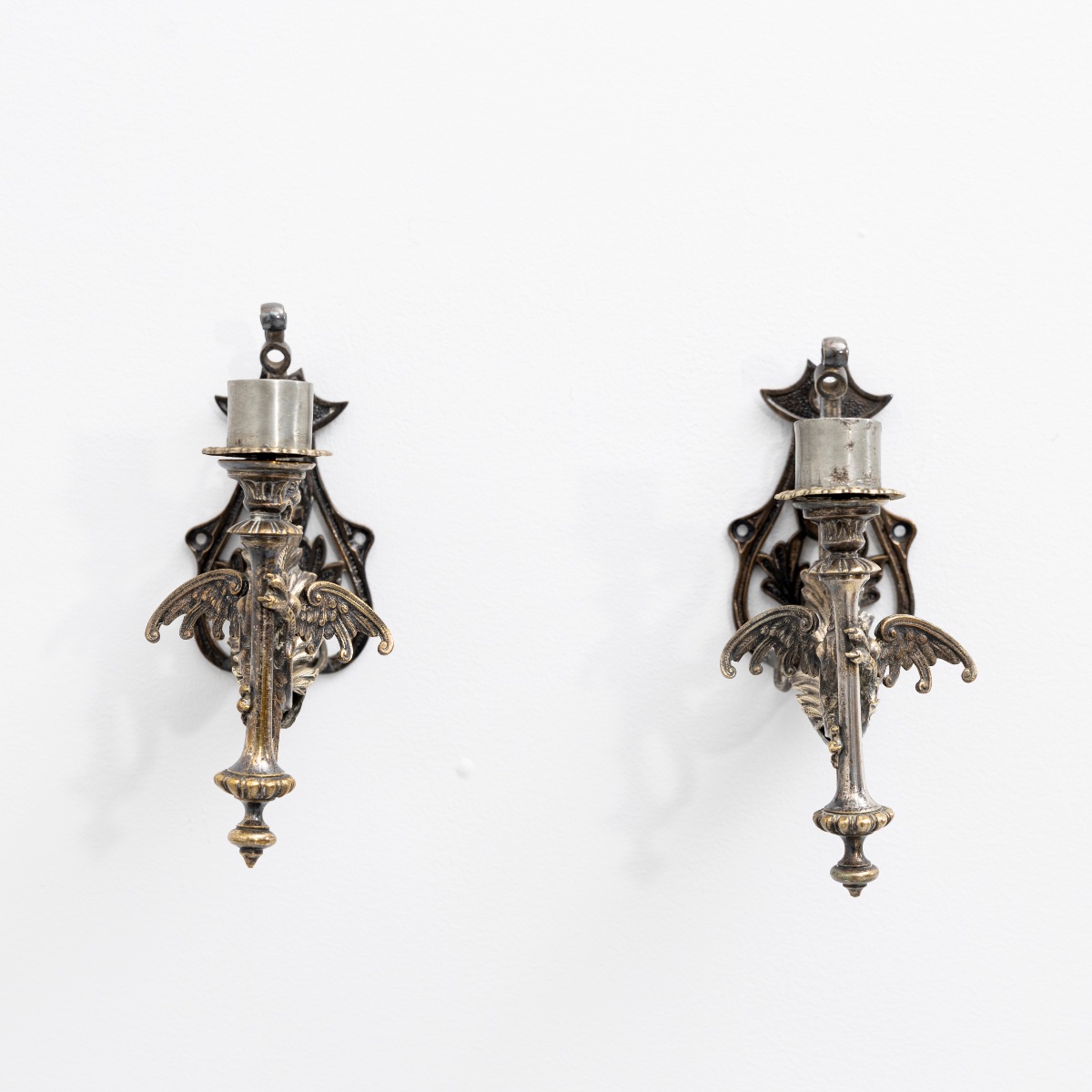 Appliques murales à motifs de griffons. Néo-Renaissance-photo-4