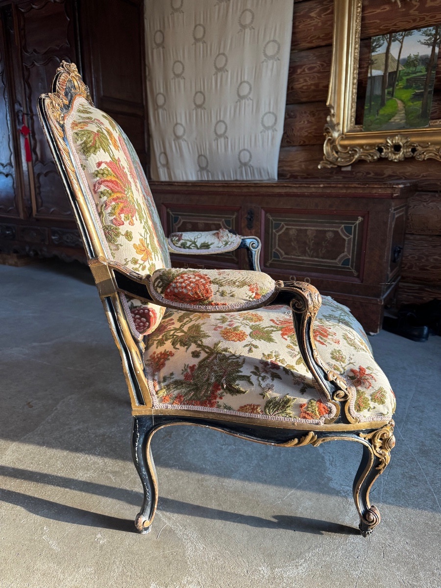 ENSEMBLE DE 2 FAUTEUILS ET 4 CHAISES-photo-4