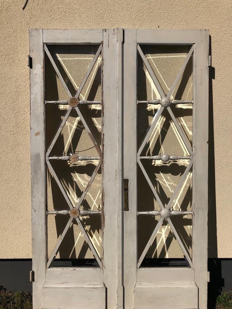 Pair Of Empire-style Doors, 225 Cm × 135 Cm