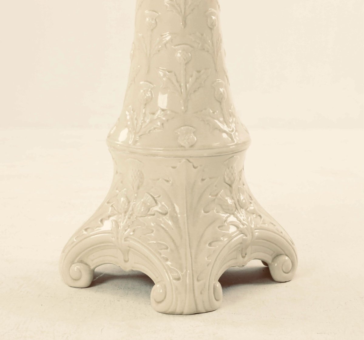 Art Nouveau Pedestal. Ceramic. H-87cm-photo-3