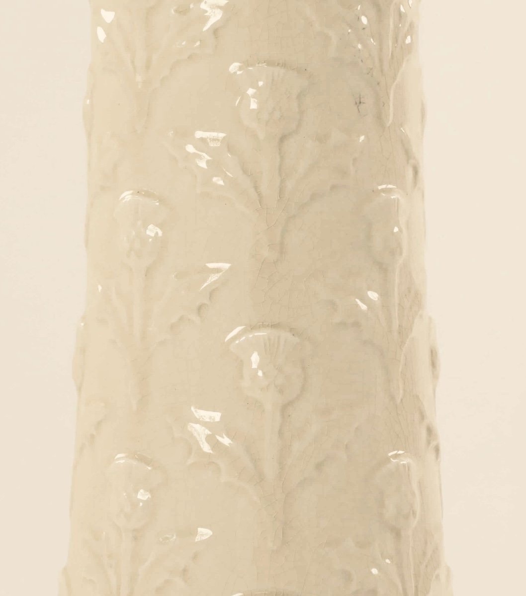 Art Nouveau Pedestal. Ceramic. H-87cm-photo-1