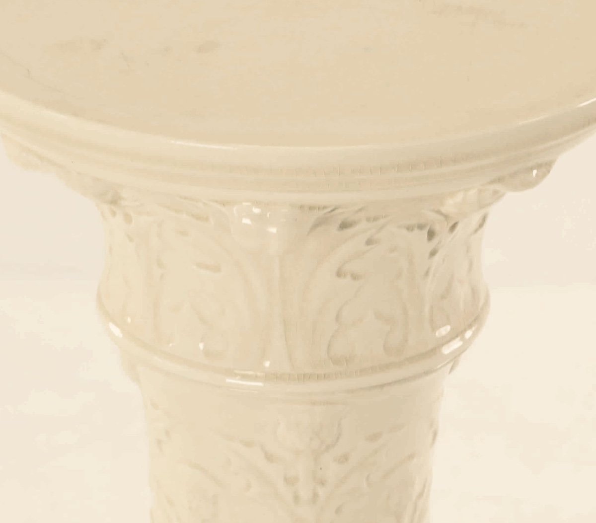 Art Nouveau Pedestal. Ceramic. H-87cm-photo-2