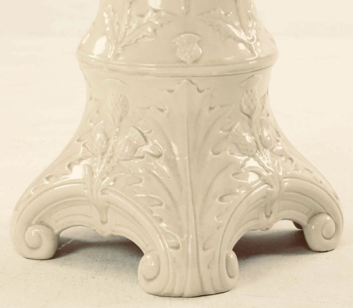 Art Nouveau Pedestal. Ceramic. H-87cm-photo-3