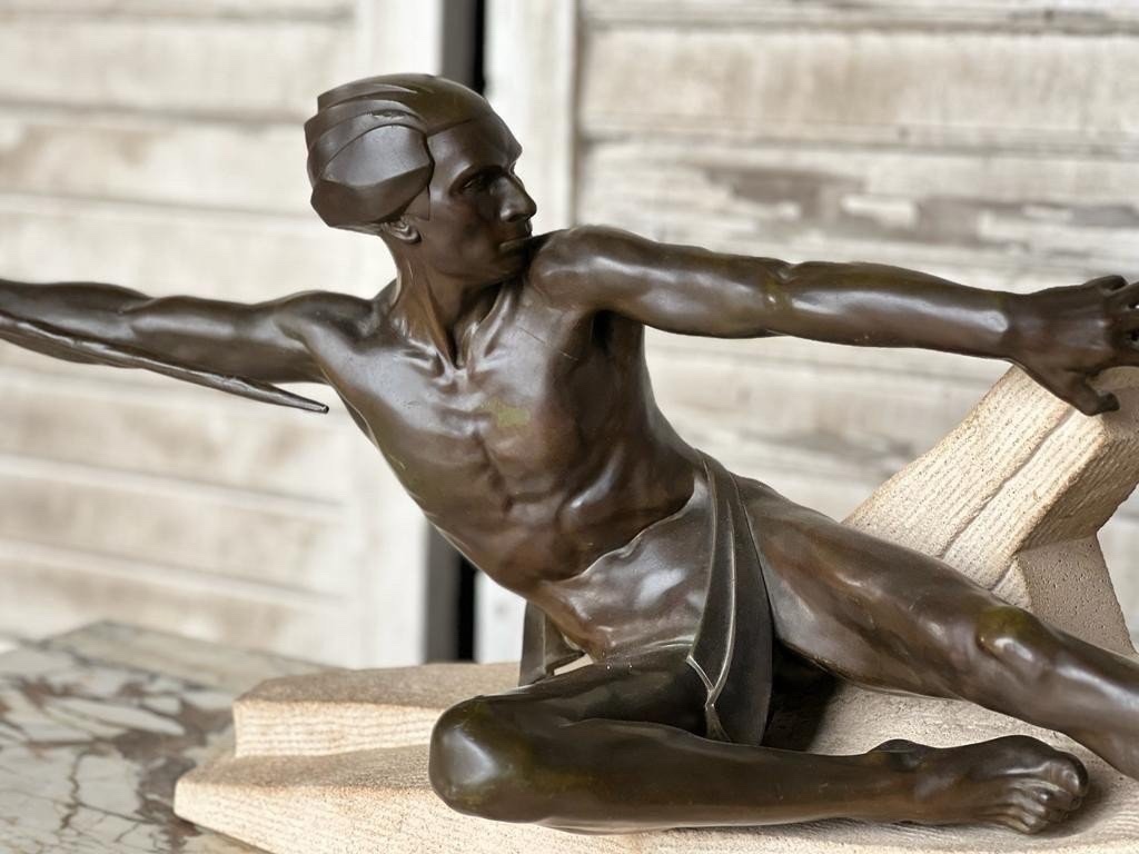 MAX LE VERRIER. D'ÉPOQUE ART DÉCO. L-110cm-photo-3