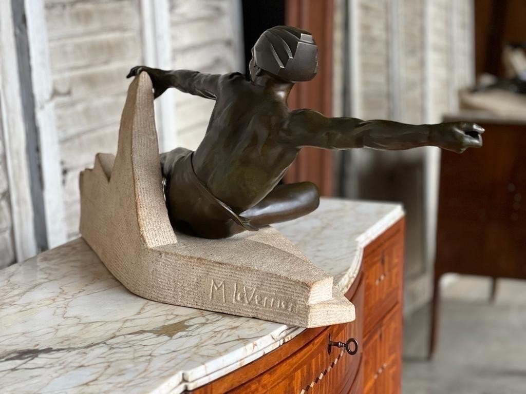 MAX LE VERRIER. D'ÉPOQUE ART DÉCO. L-110cm-photo-2