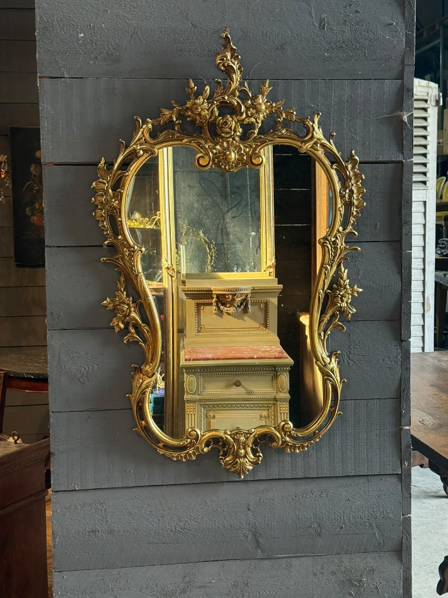 Bronze Mirror, 98 Cm High-photo-3
