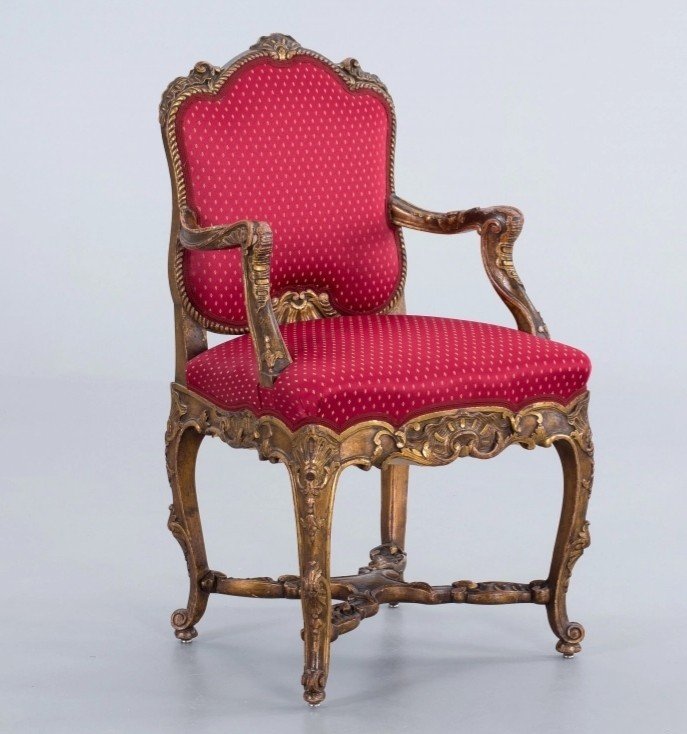 Louis XV Style Armchair. XIXth
