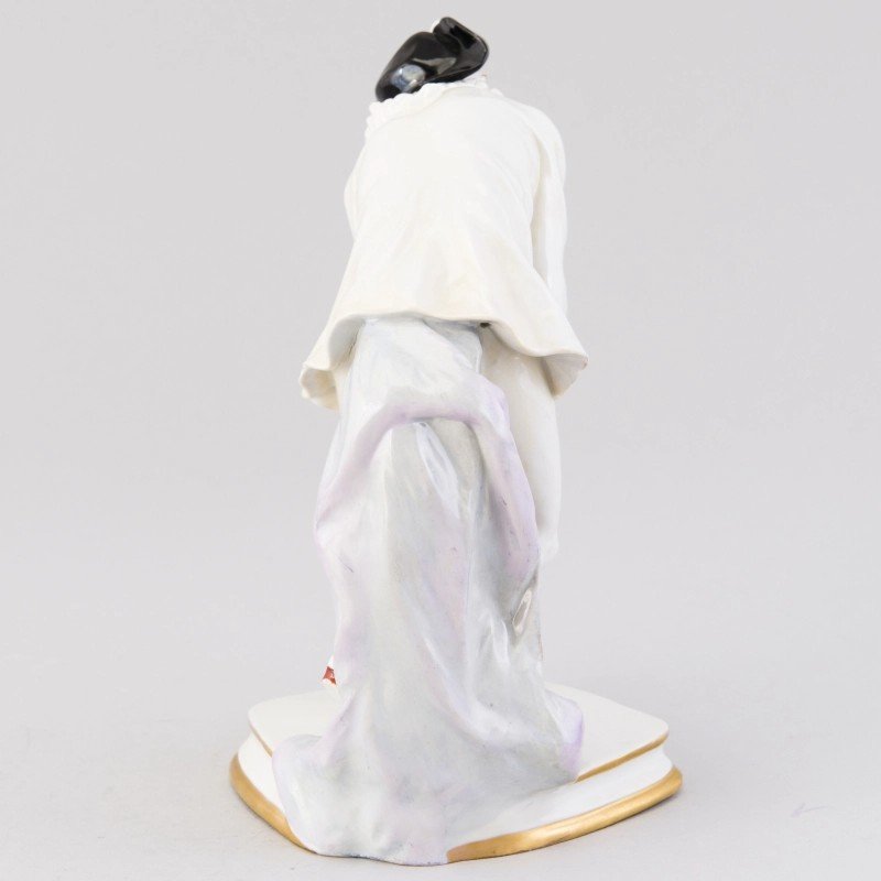 Figurine En Porcelaine "Pierrot"-photo-3