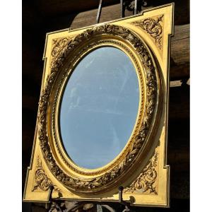 Grand Miroir De Style Louis XVI. 107x88cm