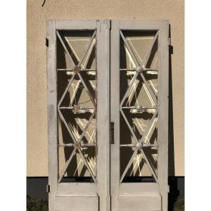 Pair Of Empire Style Doors 225cmx135cm