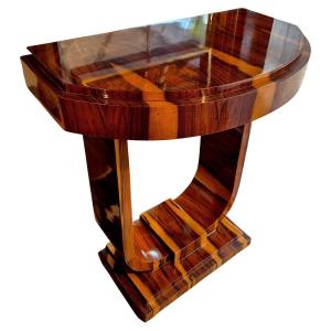 Art Deco Console Table In Wood, France, 20th Century