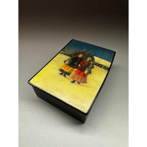 Box “palekh.” Russia. Signed Khristoforova, 1950