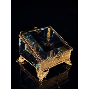 Polished Glass Jewelry Box