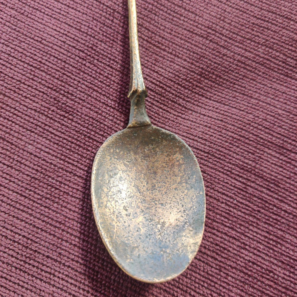 2 Bronze Spoons Mid 17th Century-photo-3