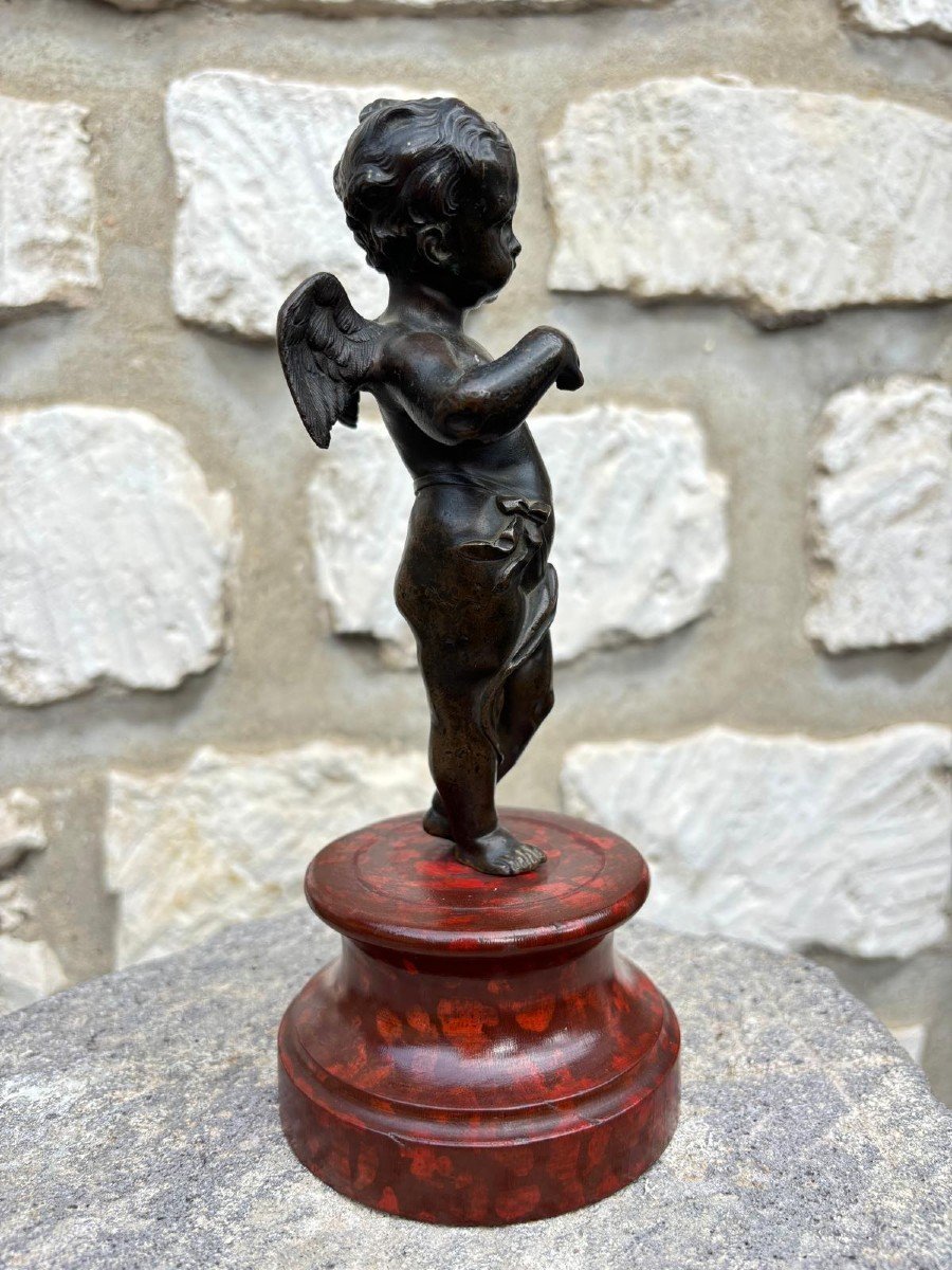19th Century Bronze Angel -photo-3
