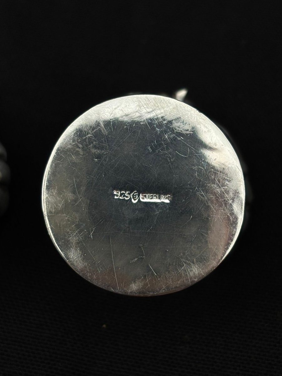 Pair Of Salt Cellars With Musician Angels, 20th Century -photo-1