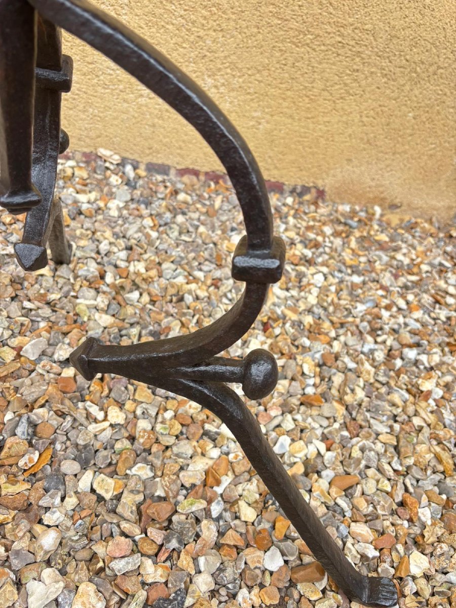 Wrought Iron Washstand Foot, Italy Or Southern France, 15th Century -photo-8