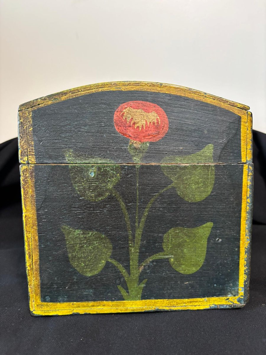 Coffret Normand peint milieu 19e siècle-photo-4