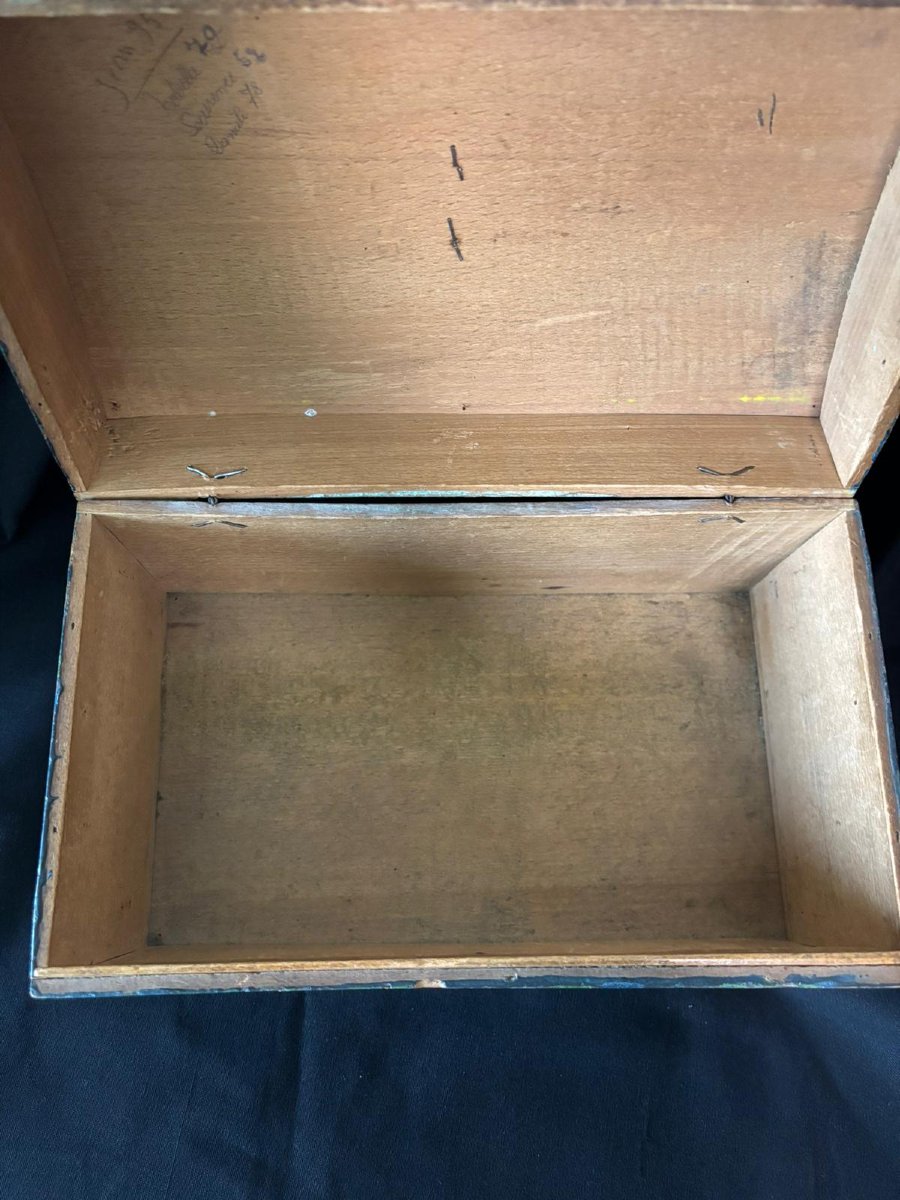 Coffret Normand peint milieu 19e siècle-photo-1