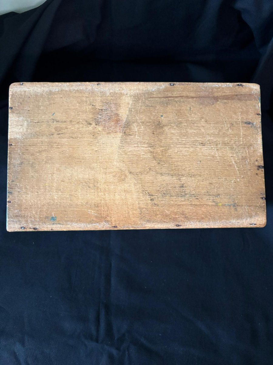 Coffret Normand peint milieu 19e siècle-photo-2