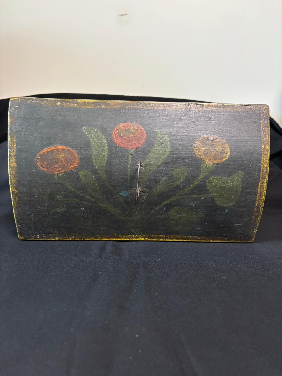 Coffret Normand peint milieu 19e siècle-photo-3