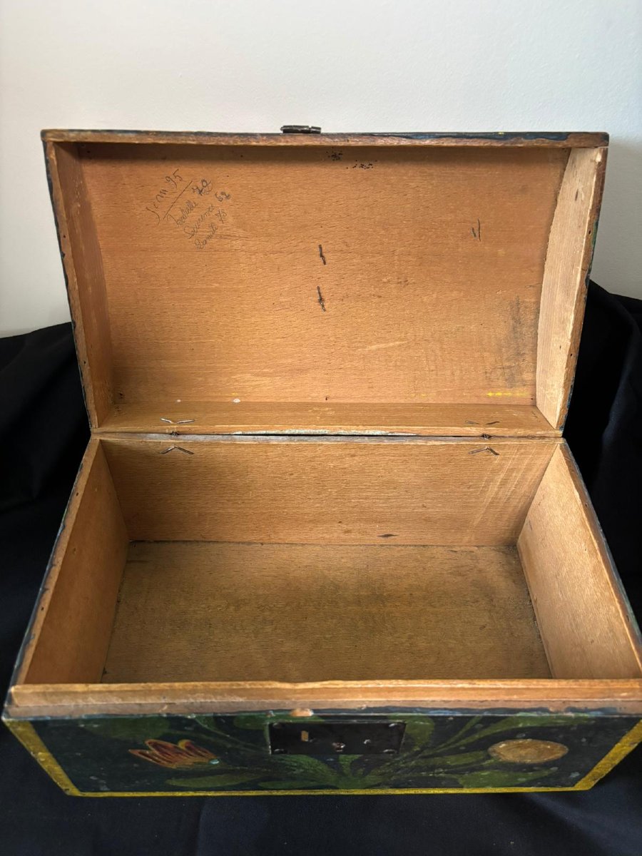 Coffret Normand peint milieu 19e siècle-photo-5