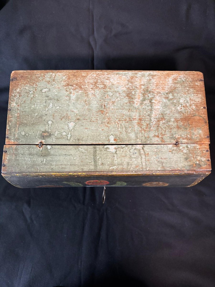 Coffret Normand peint milieu 19e siècle-photo-6