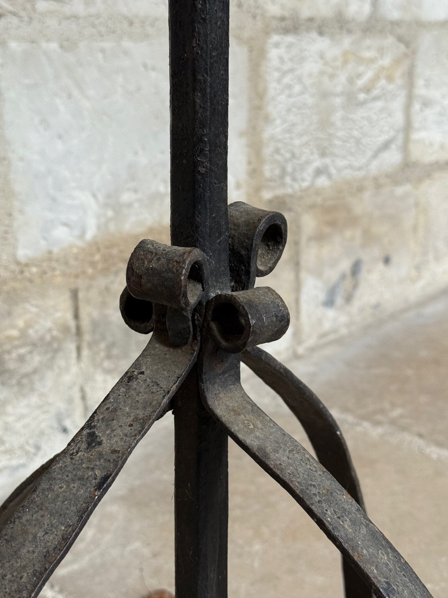 Couronne de lumière en fer forgé, Flandres, milieu du XVIe siècle -photo-8