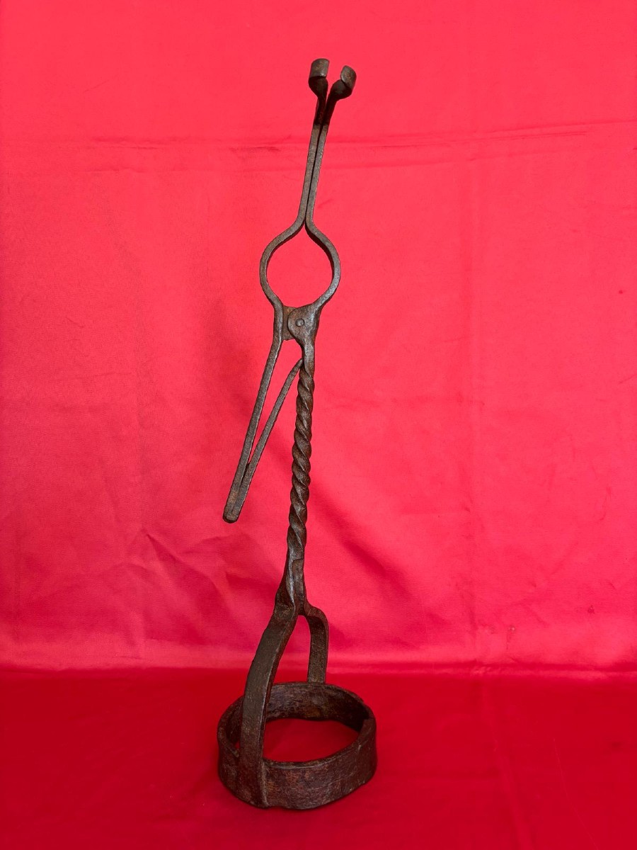 Wrought Iron Candlestick 18-19th Century