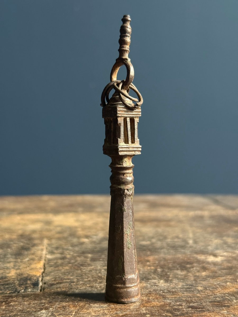 India - Two Antique Iron Khakkhara Buddhist Monk Staffs-photo-5