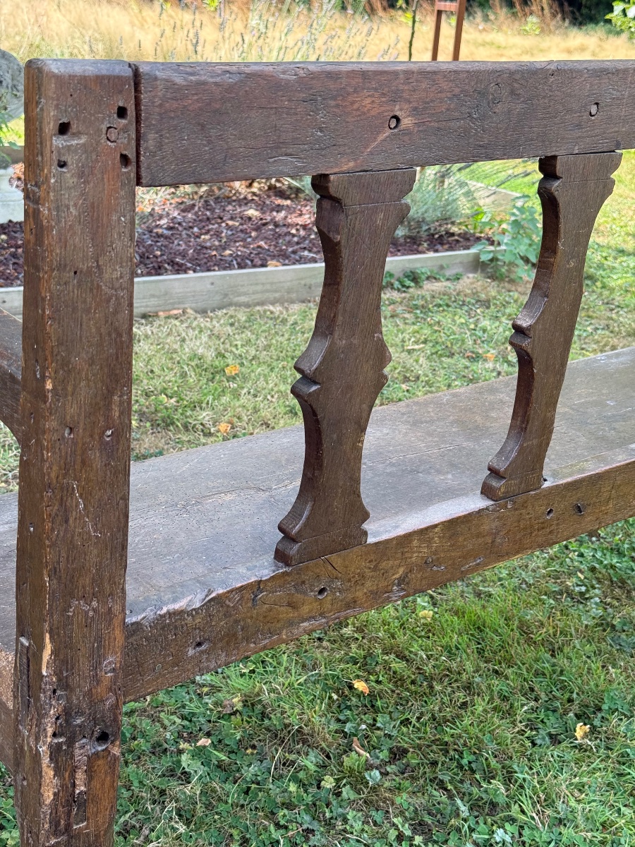 Oak Bench—northern France Or Normandy, 17th Century -photo-1