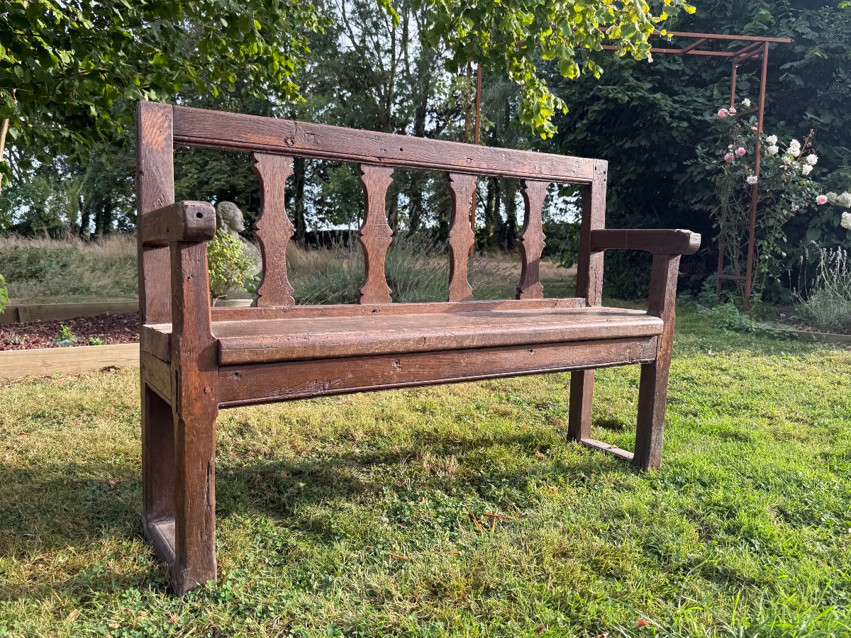 Oak Bench—northern France Or Normandy, 17th Century 