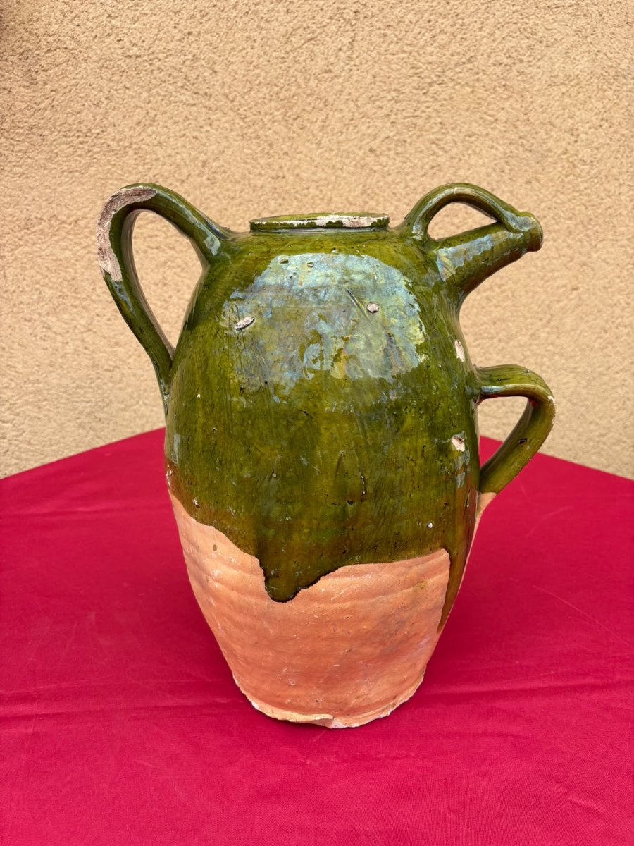 Grande cruche terre vernissé de Saintonge