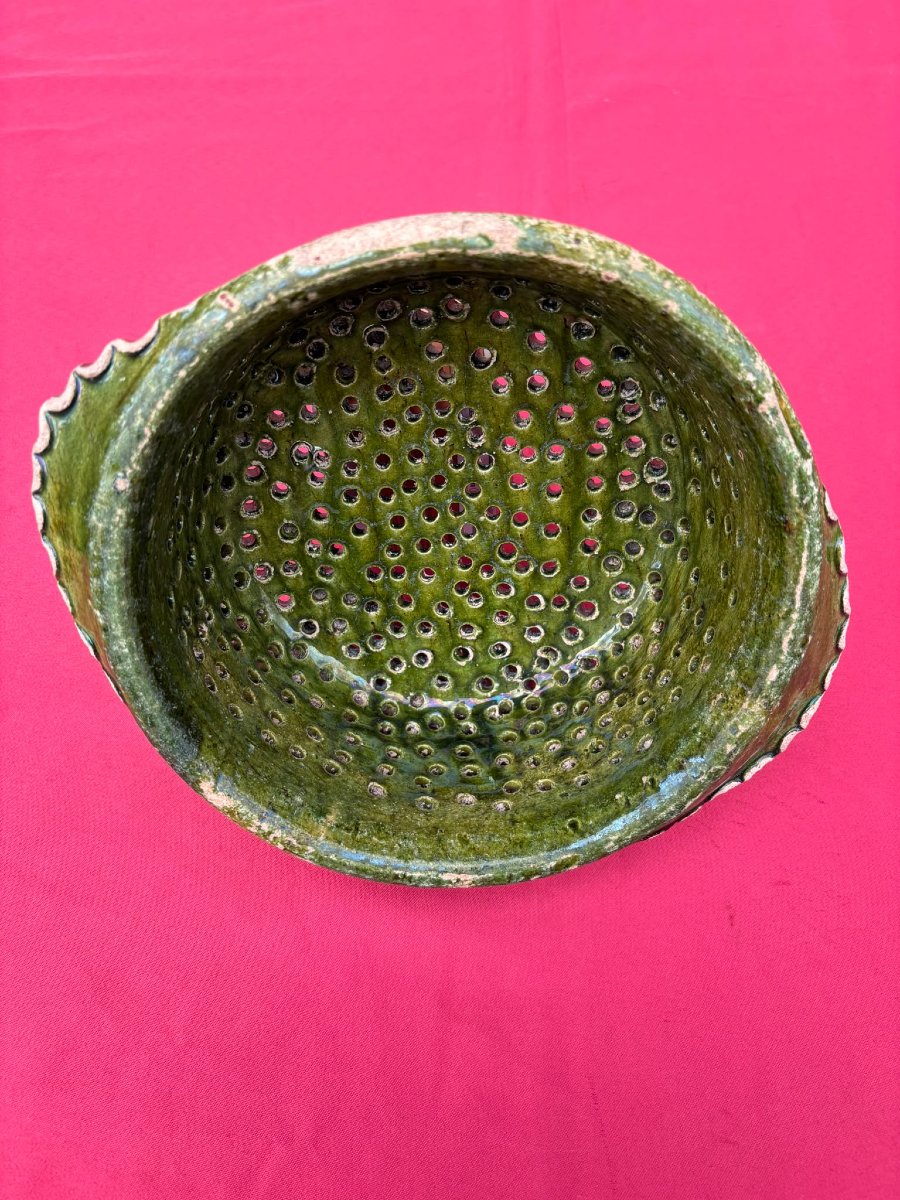 Two 19th-century Norman Cheese Strainers -photo-2