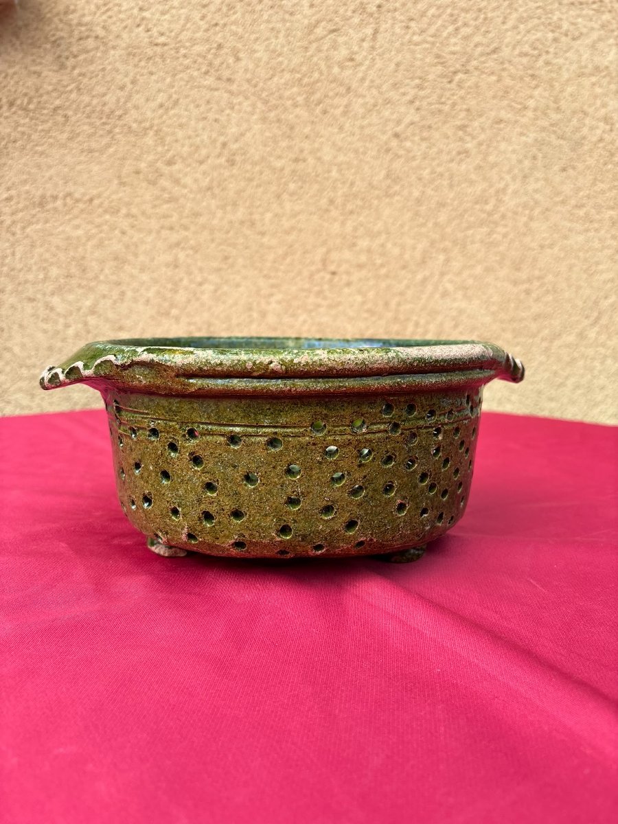 Two 19th-century Norman Cheese Strainers -photo-3