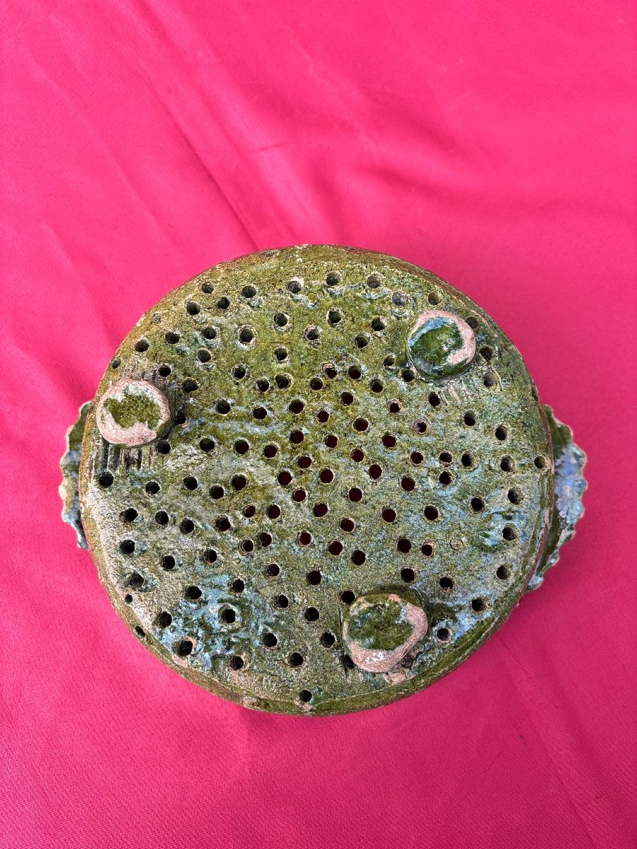 Two 19th-century Norman Cheese Strainers -photo-1