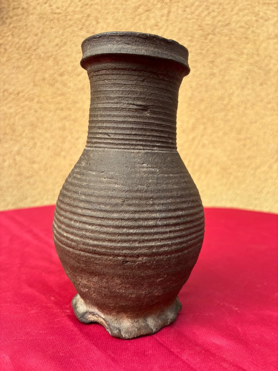 13th-century German Proto-stoneware Pitcher -photo-4