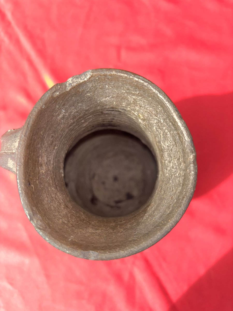 13th-century German Proto-stoneware Pitcher -photo-1