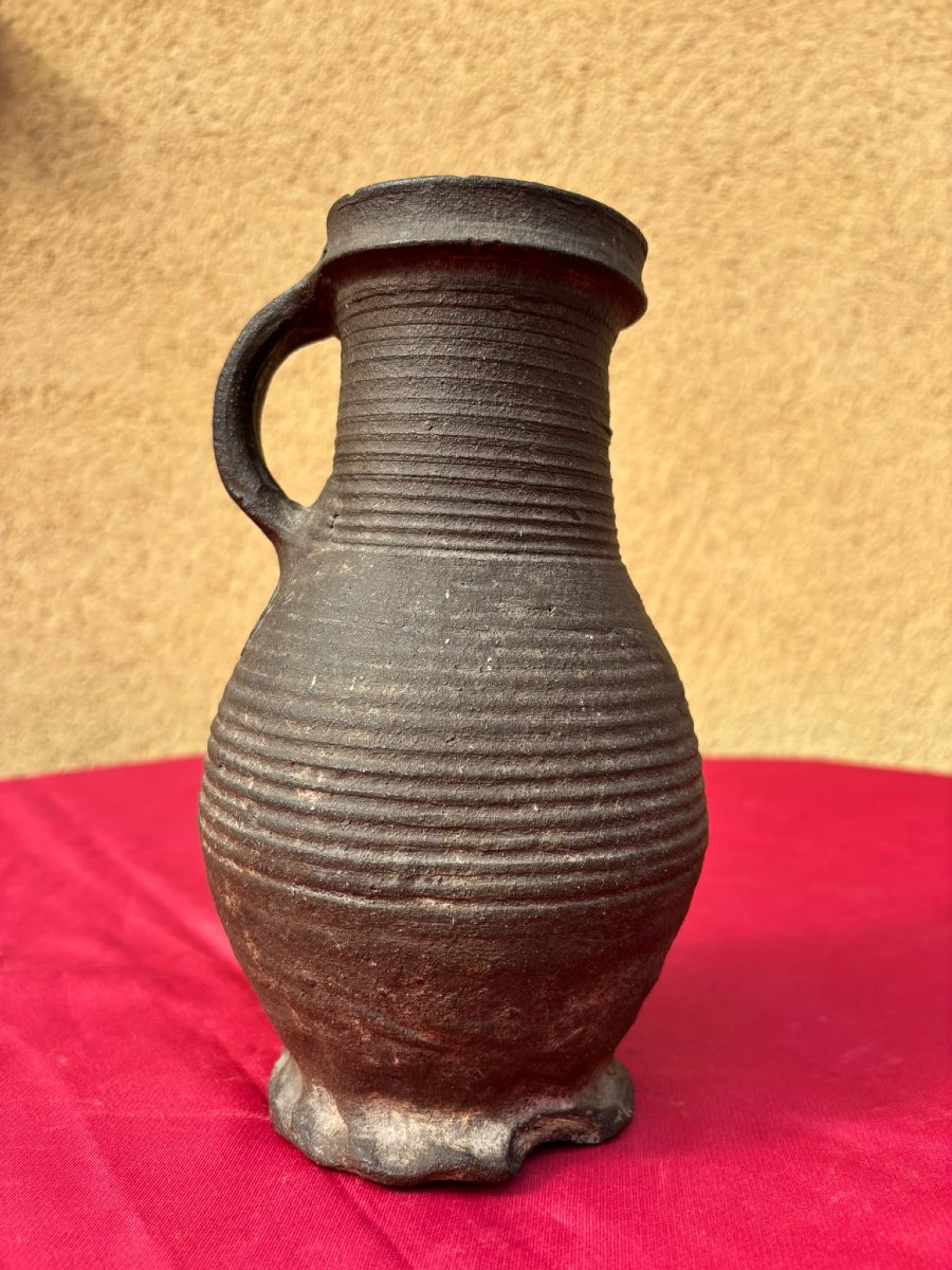 13th-century German Proto-stoneware Pitcher 