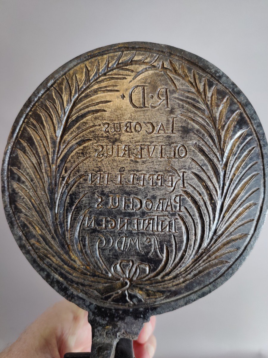 Moule à hosties En Fer Forgé, Suisse, Vers 1700-photo-4