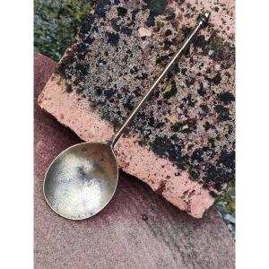 Gothic Cast Brass Spoon