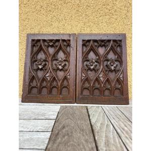 Two Flamboyant Gothic Panels Circa 1500
