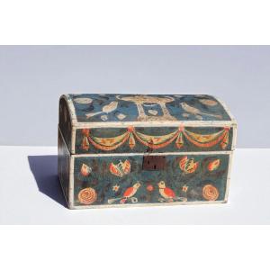 Painted Norman Wedding Chest – First Empire Period (early 19th Century)