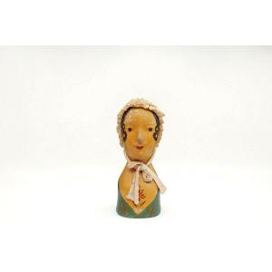 Milliner's Puppet – 19th Century – In Papier-mâché And Polychrome Boiled Cardboard
