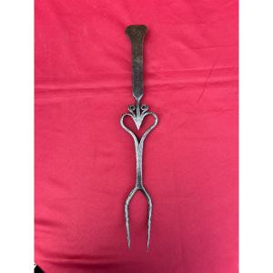 Charming 18th-century Wrought-iron Wedding Fork