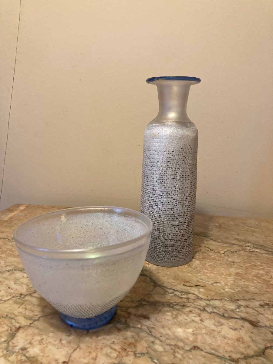 Kosta Boda Bottle And Bowl