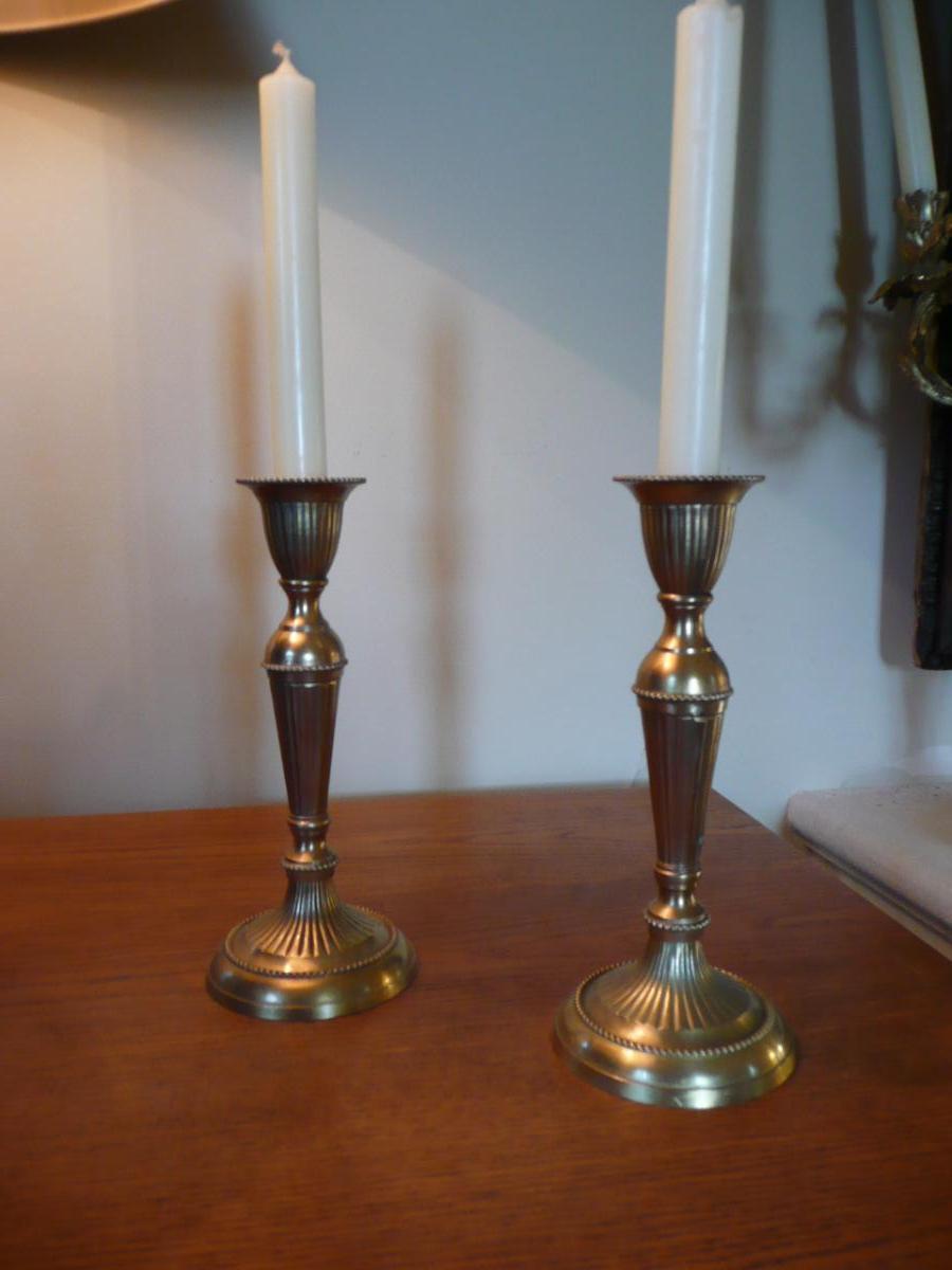 Golden Bronze Candlesticks-photo-2